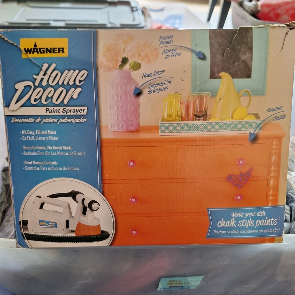 Wagner Home Decor Paint Sprayer Open Box Unused Complete HVLP‎ Chalk Paint
